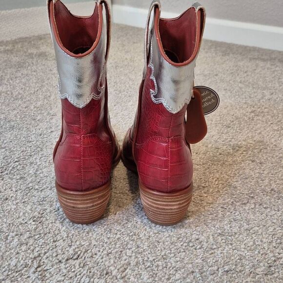 MIA Women's KAINE RED SILVER Western Boots Size 6 - Picture 4 of 7
